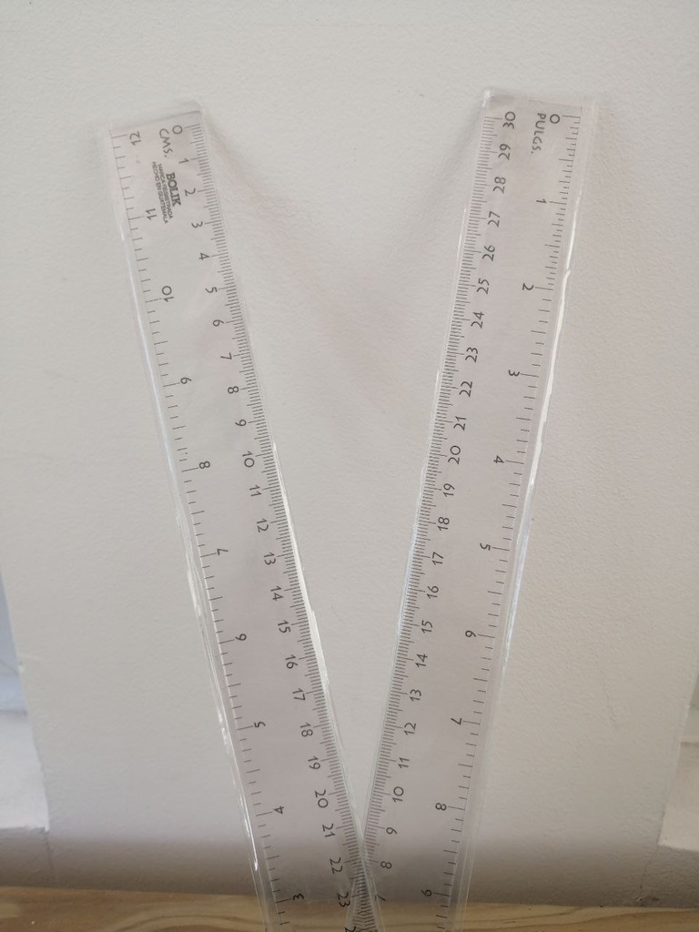 REGLA DE 30 cm. PLASTICA