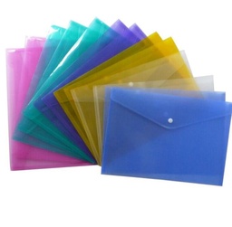 [MAT0137] SOBRE PVC OFICIO CON CIERRE V/COLORES