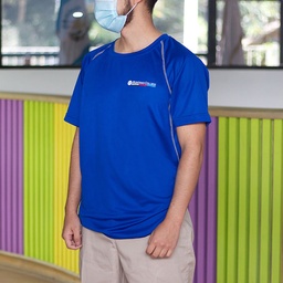 [UNEF0027] T-SHIRT AZUL MANGA CORTA TALLA 2